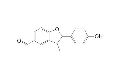 3-Methyl-5-(1'-formyl)-2-(p-hydroxyphenyl)-2,3-dihydrobenzofuran