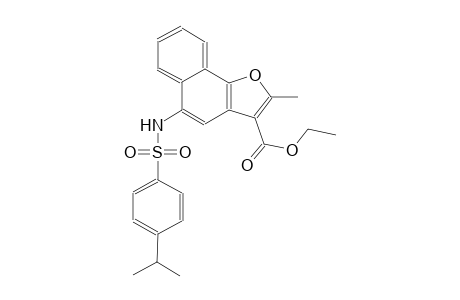 naphtho[1,2-b]furan-3-carboxylic acid, 2-methyl-5-[[[4-(1-methylethyl)phenyl]sulfonyl]amino]-, ethyl ester