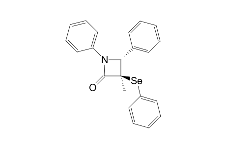 (2R,3R)-1,2-Diphenyl-3-methyl-3-phenylselenoazetidin-4-one