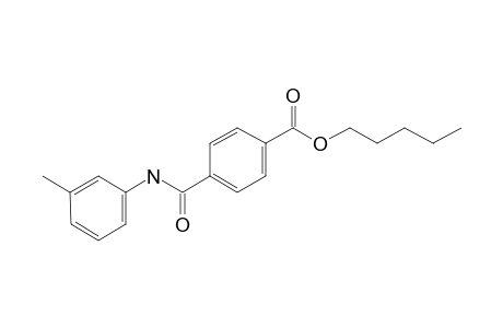 Terephthalic acid, monoamide, N-(3-methylphenyl)-, pentyl ester