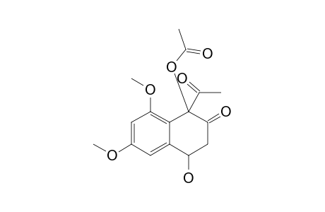 1-ACETOXY-1-ACETYL-3,4-DIHYDRO-4-HYDROXY-6,8-DIMETHOXY-NAPHTHALEN-2(1H)-ONE;DIASTEREOMER-#1