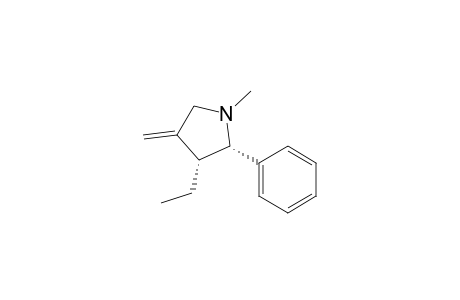 cis-3-Ethyl-1-methyl-4-methylene-2-phenylazolidine