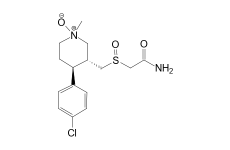 2-[(3R,4S)-4-(4-Chlorophenyl)-1-methyl-piperidin-3-ylmethanesulfinyl]-acetamide N-Oxide