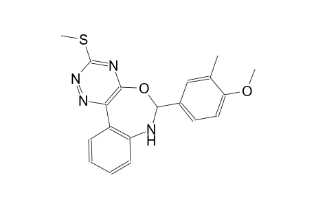 methyl 2-methyl-4-[3-(methylsulfanyl)-6,7-dihydro[1,2,4]triazino[5,6-d][3,1]benzoxazepin-6-yl]phenyl ether