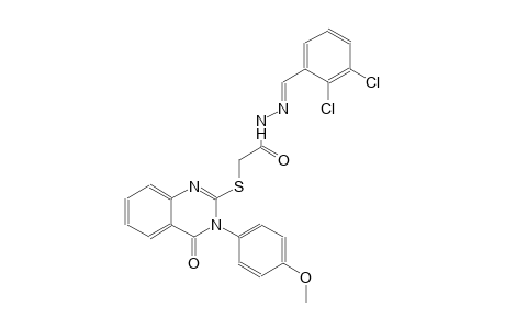 N'-[(E)-(2,3-dichlorophenyl)methylidene]-2-{[3-(4-methoxyphenyl)-4-oxo-3,4-dihydro-2-quinazolinyl]sulfanyl}acetohydrazide