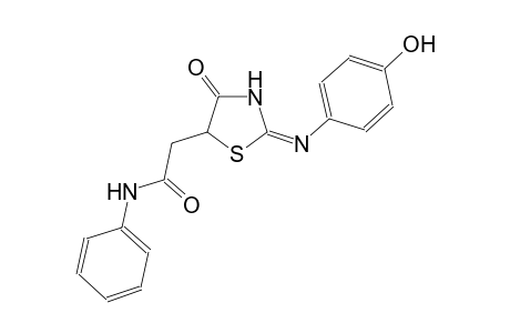 2-{(2E)-2-[(4-hydroxyphenyl)imino]-4-oxo-1,3-thiazolidin-5-yl}-N-phenylacetamide