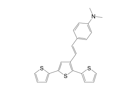 trans-1-((2:2',5':2"-Terthiophene)-3"-yl)-2-(4""-N,N-dimethylphenyl)ethene
