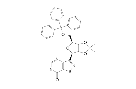 3-(2,3-O-ISOPROPYLIDENE-5-O-TRITYL-BETA-D-RIBOFURANOSYL)-ISOTHIAZOLO-[4,5-D]-PYRIONIDIN-7(6H)-ONE