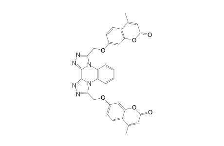bis(4'-Methylcoumarin-7'-yl)-ditriazolo[1,2-a : 3,4-a']-quinoxaline