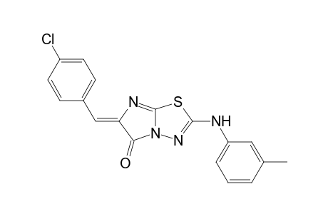 (6Z)-6-(4-chlorobenzylidene)-2-(m-toluidino)imidazo[2,1-b][1,3,4]thiadiazol-5-one