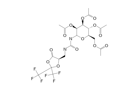 1-[(5S)-4-OXO-2,2-BIS-(TRIFLUOROMETHYL)-1,3-DIOXOLAN-5-YLMETHYL]-3-(2,3,4,6-TETRA-O-ACETYL-D-MANNOPYRANOSYL)-UREA