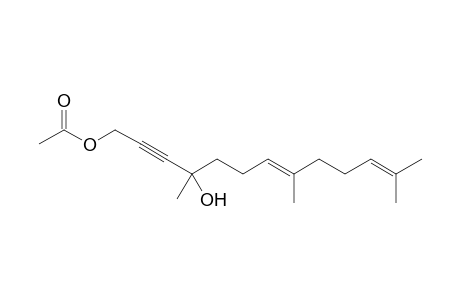 (7E)-4,8,12-Trimethyl-4-hydroxytrideca-7,11-dien-2-ynyl acetate