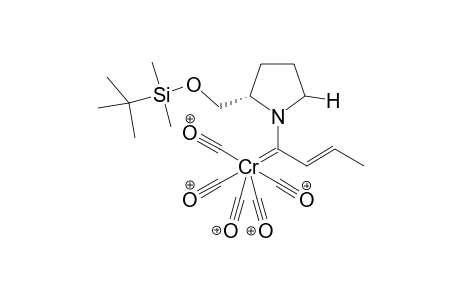 syn-1-[5-[(tert-Butyldimethylsilyloxymethyl)pyrrolidin-1-yl)but-2-en-1-ylidene]pentacarbonylchromium complex