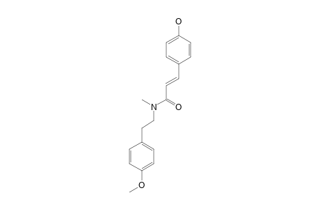 AILANTHAMIDE;3-(4-HYDROXYPHENYL)-N-[2-(4-METHOXYPHENYL)-ETHYL]-N-METHYLACRYLAMIDE;ANTI_FORM