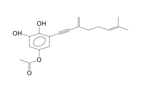 4-Acetoxy-6-(3-methylene-7-methylocta-1-yn-6-en-1-yl)phenyl-1,2-diol