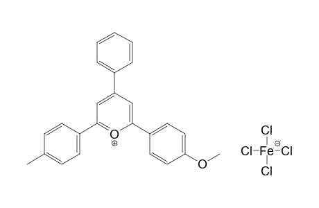 2-(p-METHOXYPHENYL)-4-PHENYL-6-p-TOLYLPYRYLIUM TETRACHLOROFERRATE (1-)