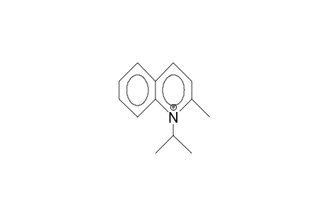 1-Isopropyl-2-methyl-quinolinium cation