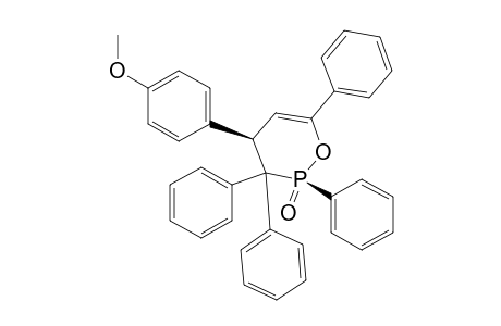 2H-1,2-Oxaphosphorin, 3,4-dihydro-4-(4-methoxyphenyl)-2,3,3,6-tetraphenyl-, 2-oxide, cis-