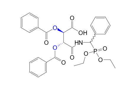 2,3-dihydroxy-N-(alpha-phosphonoethyl)succinamic acid, p,p-diphenyl ester, dibenzoate (ester)