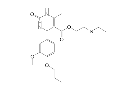 5-pyrimidinecarboxylic acid, 1,2,3,4-tetrahydro-4-(3-methoxy-4-propoxyphenyl)-6-methyl-2-oxo-, 2-(ethylthio)ethyl ester