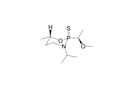 (1'S,6S)-(2l,6l, 1'l)-6-Methyl-2-(1'-methoxyethyl)-3-(1''-methylethyl)-1,3,2-oxazaphosphorinane-2-Sulfide