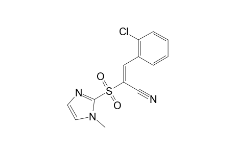 Propenenitrile, 3-(2-chlorophenyl)-2-(1-methyl-2-imidazolylsulfonyl)-