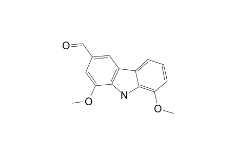 CLAUSENAL;1,8-DIMETHOXY-3-FORMYL-CARBAZOLE