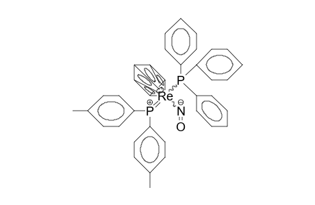/.eta.-5/-Cyclopentadienyl-nitroso-(bis[4-tolyl]-phosphido)-triphenylphosphino rhenium