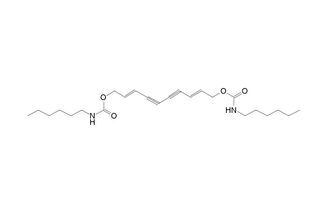 Carbamic acid, N-hexyl-, 2,8-decadiene-4,6-diyne-1,10-diyl ester