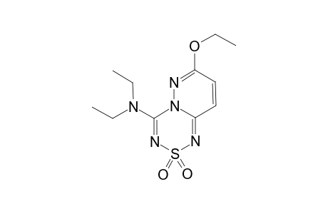 7-Ethoxy-4-(N,N-diethylamino)-2,2-dioxo-2H-2-.lambda(6).-H-pyridazo[3,2-c]-(1,2,4,6)-thiatriazine