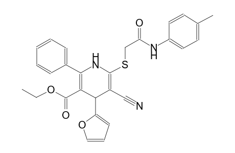 ethyl 5-cyano-4-(2-furyl)-6-{[2-oxo-2-(4-toluidino)ethyl]sulfanyl}-2-phenyl-1,4-dihydro-3-pyridinecarboxylate