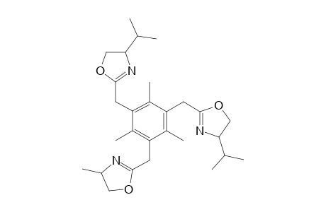 1,3-[Bis(4-isopropyloxazolin-2-yl)methyl]-2,4,6-trimethyl-5-[(4-methyloxazolin-2-yl)methyl]benzene