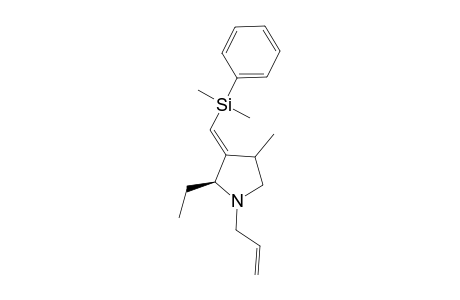 (3E)-3-[(DIMETHYLPHENYLSILYL)-METHYLENE]-4-METHYL-2-ETHYL-1-(2-PROPENYL)-PYRROLIDINE