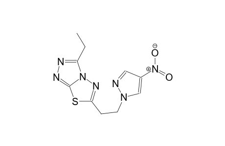 3-ethyl-6-[2-(4-nitro-1H-pyrazol-1-yl)ethyl][1,2,4]triazolo[3,4-b][1,3,4]thiadiazole