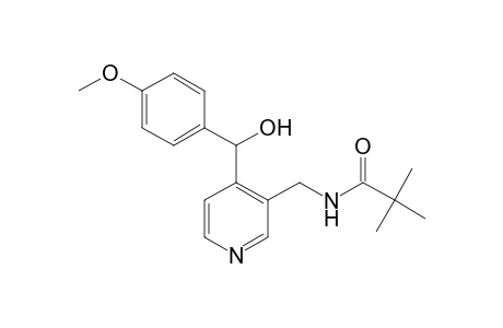 N-({4-[Hydroxy(4-methoxyphenyl)methyl]pyridin-3-yl}methyl)pivalamide