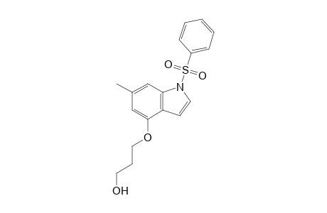 3-(1-besyl-6-methyl-indol-4-yl)oxypropan-1-ol