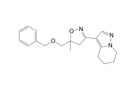 3-(5-Benzyloxymethyl-5-methyl-4,5-dihydro-isoxazol-3-yl)-4,5,6,7-tetrahydro-pyrazolo[1,5-a]pyridine