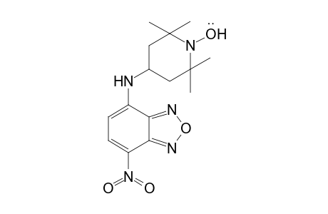 1-Oxyl-2,2,6,6-tetramethyl-4-(p-nitrobenzo[1,2,5]-oxadiazol-7'-yl)amino-piperidine