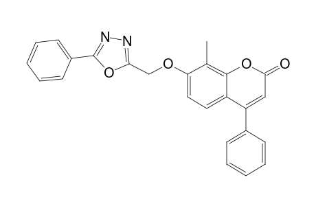 7-{[5-(Phenyl)-1,3,4-oxadiazol-2-yl]methoxy}-8-methyl-4-phenyl-2H-1-benzopyran-2-one