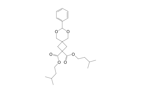 7-phenyl-6,8-dioxaspiro[3.5]nonane-2,3-dicarboxylic acid, diisopentyl ester