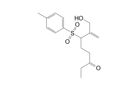 7-(hydroxymethyl)-6-(4-methylphenyl)sulfonyl-oct-7-en-3-one