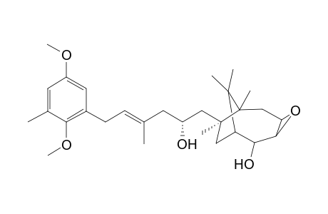 3,4-Epoxy-2-hydroxy-7-[4-methyl-6-[(2,5-dimethoxy-3-methyl)phenyl]-2-(pivaloyloxy)hex-4-en-1-yl]-6,7,9,9-tetramethylbicyclo[4.2.1]nonane