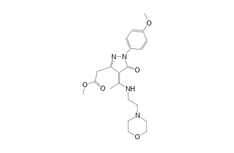 1H-pyrazole-3-acetic acid, 4,5-dihydro-1-(4-methoxyphenyl)-4-[1-[[2-(4-morpholinyl)ethyl]amino]ethylidene]-5-oxo-, methyl ester, (4Z)-