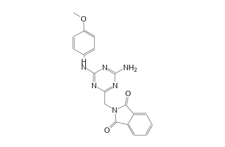2-{[4-amino-6-(4-methoxyanilino)-1,3,5-triazin-2-yl]methyl}-1H-isoindole-1,3(2H)-dione