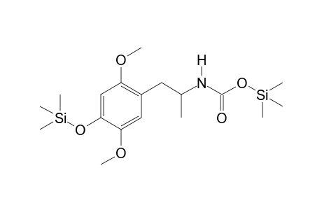 N-[1-(2,5-Dimethoxy-4-hydroxyphenyl)prop-2-yl]carbamic acid TMS (O,O')
