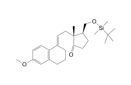(2R,3S)-3-(tert-Butyl-dimethyl-silanyloxymethyl)-2-{2-[6-methoxy-3,4-dihydro-2H-naphthalen-(1E)-ylidene]-ethyl}-2-methyl-cyclopentanone