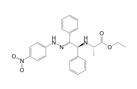 (2S)-2-[[(1S,2E)-2-[(4-nitrophenyl)hydrazinylidene]-1,2-diphenylethyl]amino]propanoic acid ethyl ester