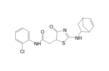 2'-chloro-2-[(5-norbornen-2-yl)amino]-4-oxo-2-thiazoline-5-acetanilide