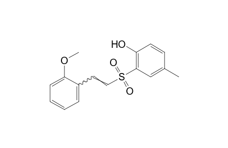 2-[(o-methoxystyryl)sulfonyl]-p-cresol