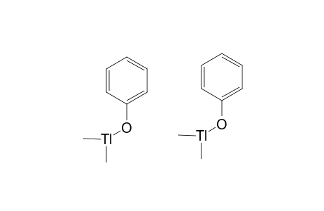 Dimethylthallium phenoxide dimer